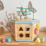 TOOKY TOY Interaktywny Drewniany Sześciokąt Montessori Otwierane Pudełko - 011