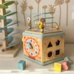 TOOKY TOY Interaktywny Drewniany Sześciokąt Montessori Otwierane Pudełko - 012