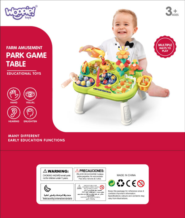 WOOPIE BABY Interaktywny Multistolik Edukacyjny 8w1 Montessori - 013