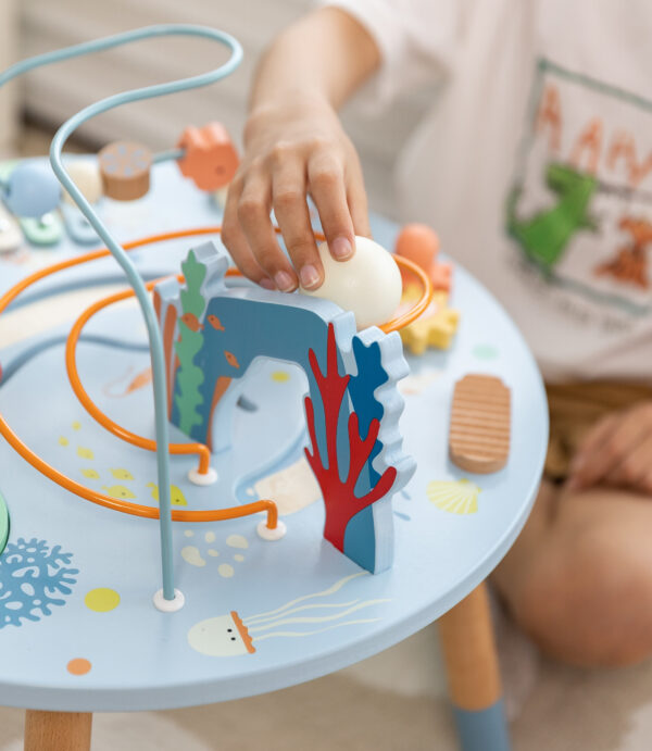 CLASSIC WORLD Drewniany Stolik Aktywności "Morskie Życie" Muzyczno Edukacyjny - 008