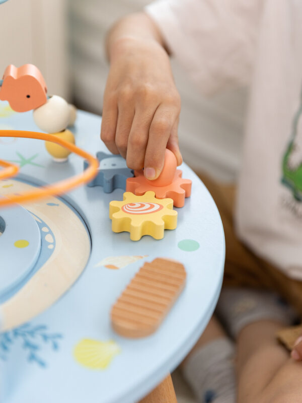 CLASSIC WORLD Drewniany Stolik Aktywności "Morskie Życie" Muzyczno Edukacyjny - 010