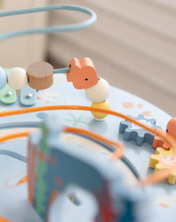 CLASSIC WORLD Drewniany Stolik Aktywności "Morskie Życie" Muzyczno Edukacyjny - 012