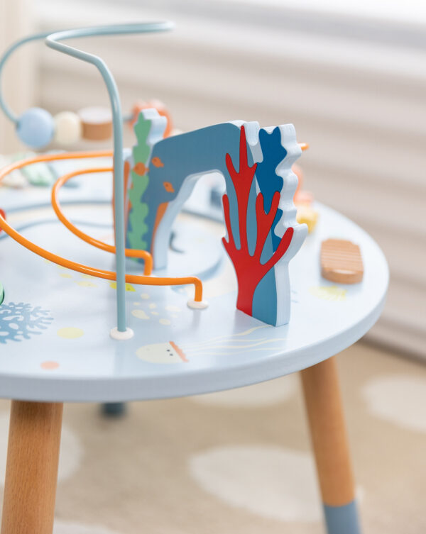 CLASSIC WORLD Drewniany Stolik Aktywności "Morskie Życie" Muzyczno Edukacyjny - 013