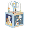 TOOKY TOY Drewniana Kostka Aktywności Kosmos Sorter Labirynt - 006