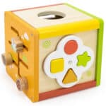 Interaktywna kostka edukacyjna Viga Toys drewniana 5w1 - 002