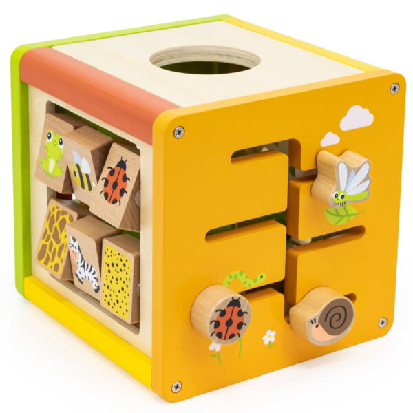 VIGA Drewniana Kostka Edukacyjna 5w1 - 003