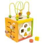 Interaktywna kostka edukacyjna Viga Toys drewniana 5w1 - 005
