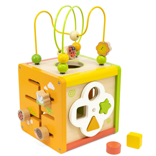 VIGA Drewniana Kostka Edukacyjna 5w1 - 005