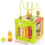 Interaktywna kostka edukacyjna Viga Toys drewniana 5w1 - 006
