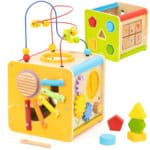 Viga Drewniana Kostka Edukacyjna 5w1 - 001