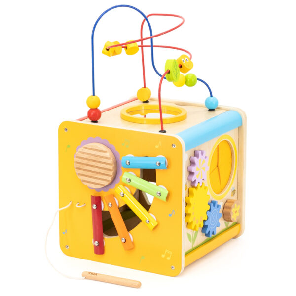 Viga Drewniana Kostka Edukacyjna 5w1 - 011