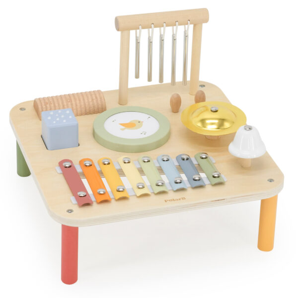 Viga Drewniany Stolik Edukacyjny Muzyczny Sensoryczny 7W1 - 008