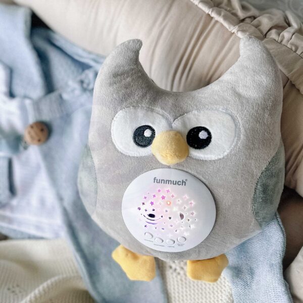 Projektor gwiazd usypiacz sówka z kołysankami 2w1 - Woopie Baby - 003