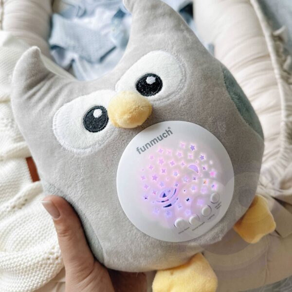 Projektor gwiazd usypiacz sówka z kołysankami 2w1 - Woopie Baby - 005