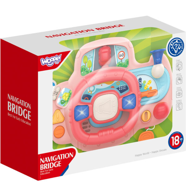 WOOPIE BABY Kierownica Samochodowa Interaktywna z Swiatłami Dźwiękiem - 005