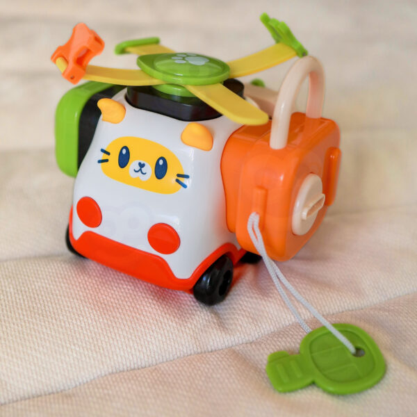 WOOPIE BABY Montessori Manipulacyjny Zestaw Konstrukcyjny Samochód Kotek 1 - 006