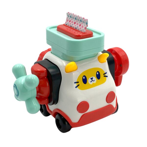 WOOPIE BABY Montessori Manipulacyjny Zestaw Konstrukcyjny Samochód Kotek 2 - 006