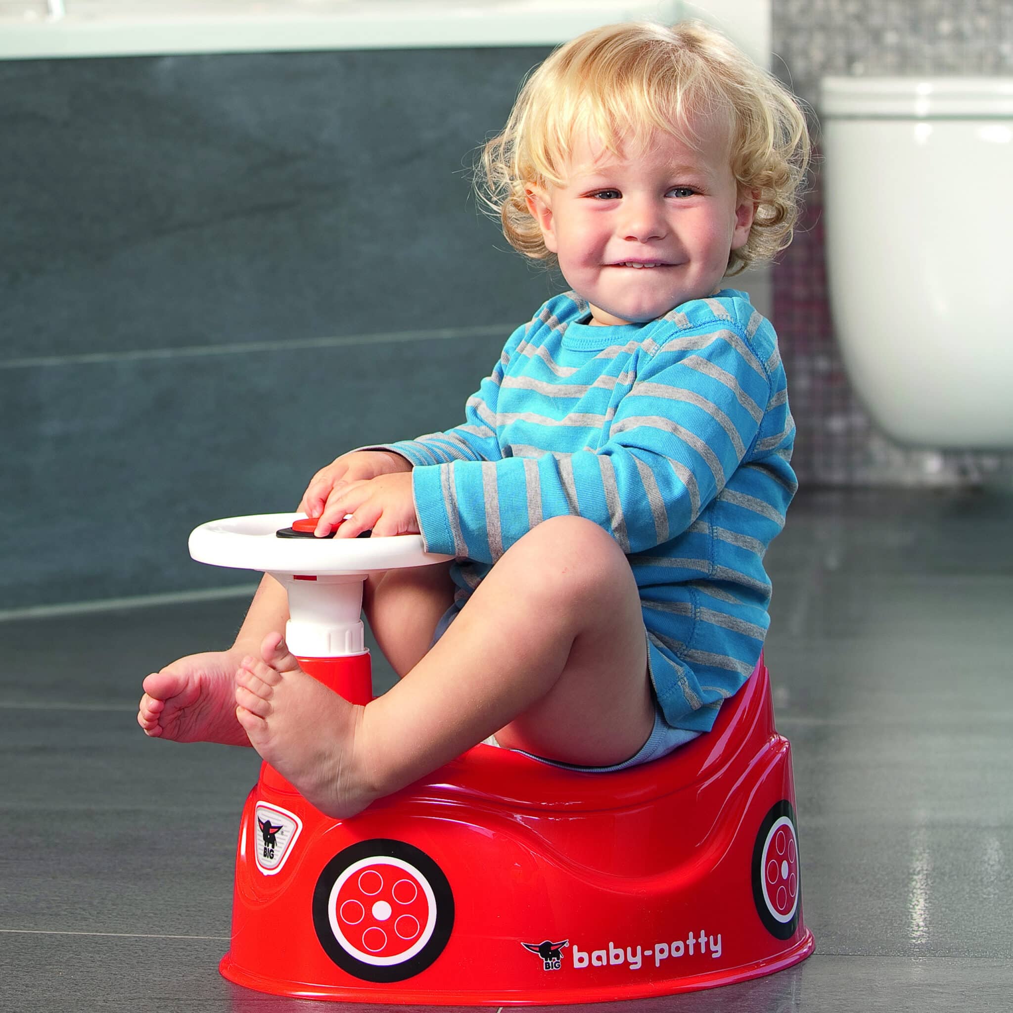 BIG Nocnik New Bobby Car Autko Kierownica - 004