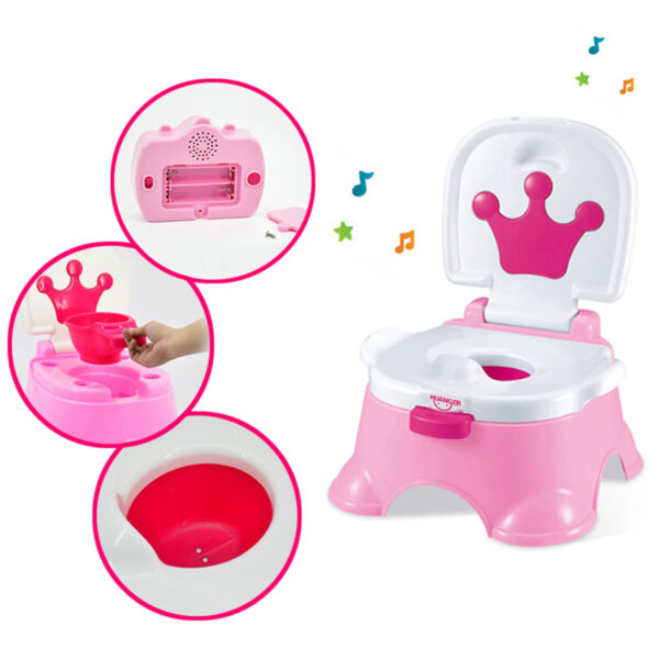 Pierwszy nocnik dla dziecka z muzyką 3w1 stopień – Woopie Baby - 002