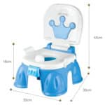 Niebieski nocnik dla chłopca z muzyką 3w1 stopień – Woopie Baby - 003