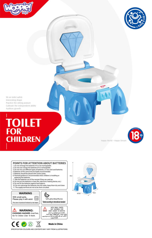 Niebieski nocnik dla chłopca z muzyką 3w1 stopień – Woopie Baby - 006