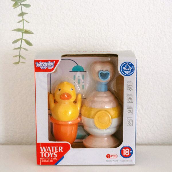 Zabawki do Kąpieli z Dozownikiem Piany Różowe 18m+ - WOOPIE BABY - 006