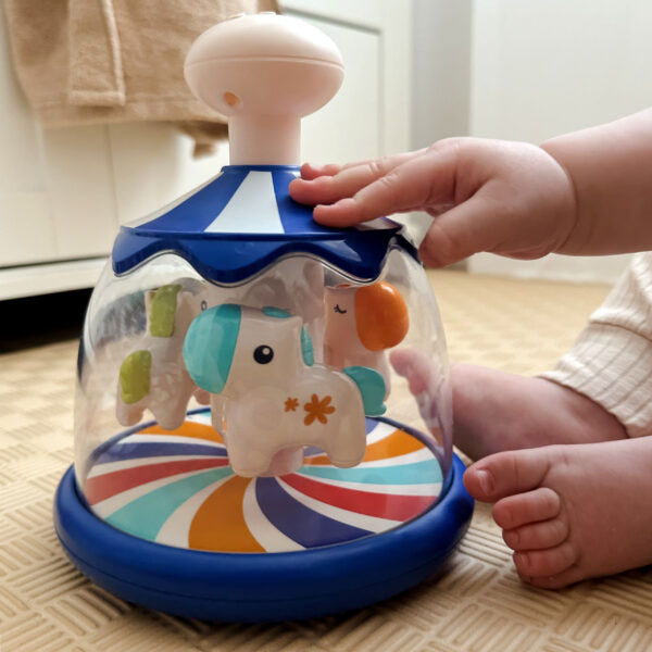 WOOPIE BABY Kolorowe Koniki Niebieski Bączek Karuzela - 004