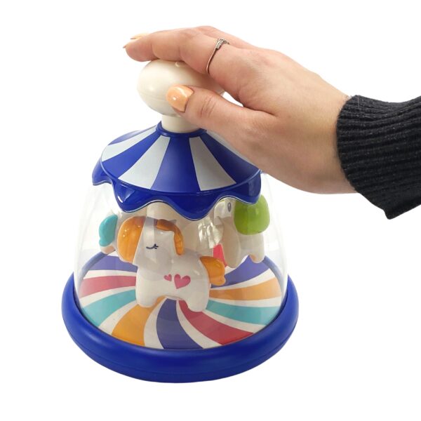 WOOPIE BABY Kolorowe Koniki Niebieski Bączek Karuzela - 007