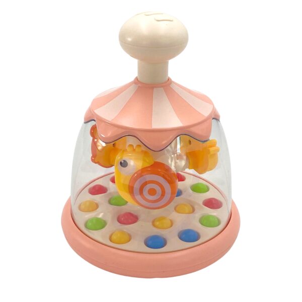 WOOPIE BABY Kolorowe Zwierzątka Różowy Bączek z Kulkami Karuzela - 006