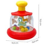 WOOPIE BABY Kolorowe Koniki Czerwona Bączek Karuzela - 008