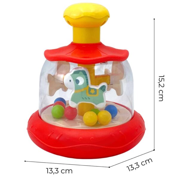 WOOPIE BABY Kolorowe Koniki Czerwona Bączek Karuzela - 008