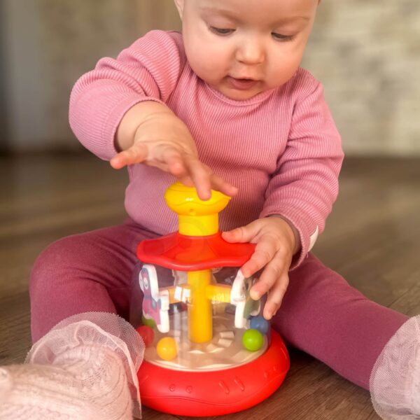 WOOPIE BABY Kolorowe Koniki Czerwona Bączek Karuzela - 013