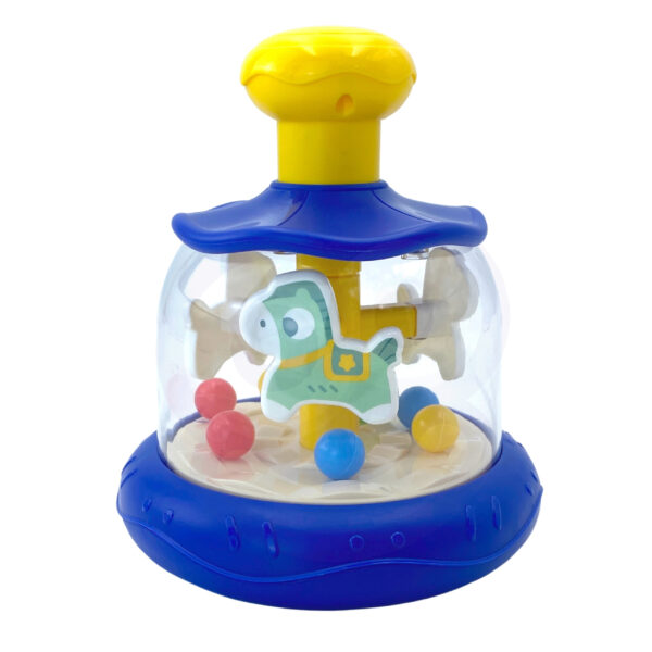 WOOPIE BABY Kolorowe Koniki Niebieski Bączek Karuzela z Kulkami - 009