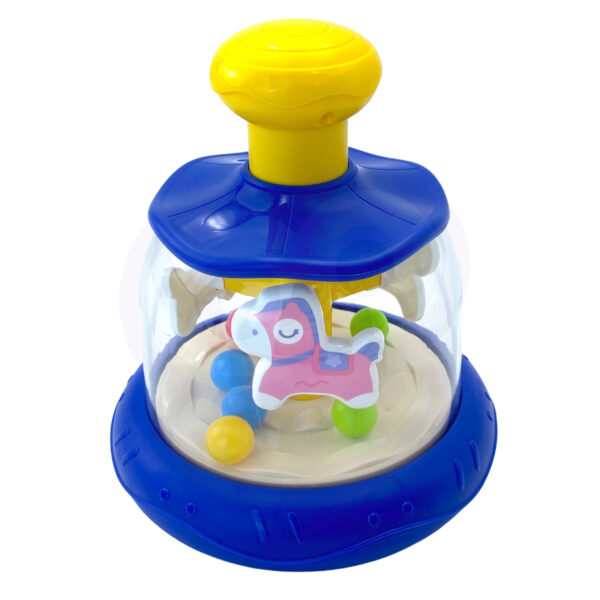 WOOPIE BABY Kolorowe Koniki Niebieski Bączek Karuzela z Kulkami - 010