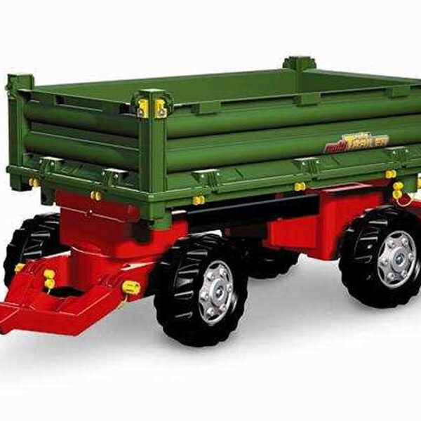 Rolly Toys rollyTrailer Przyczepa Rolly Multi dwuosiowa zielona - 001