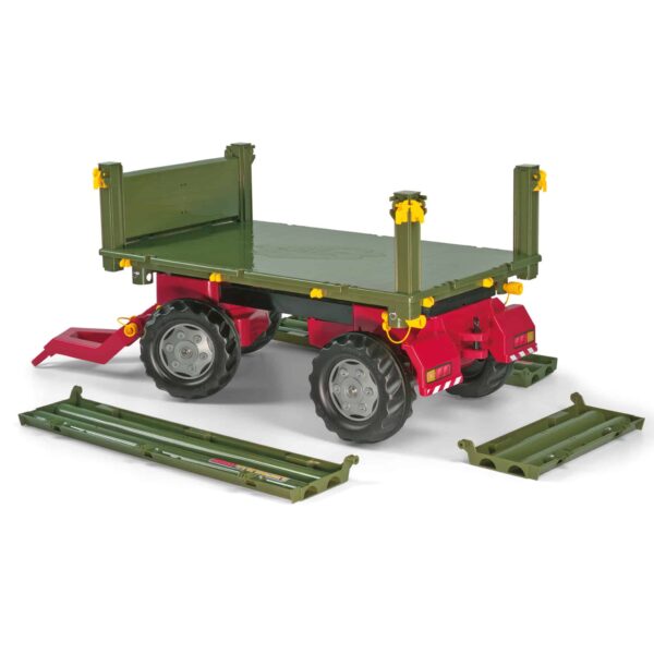 Rolly Toys rollyTrailer Przyczepa Rolly Multi dwuosiowa zielona - 007