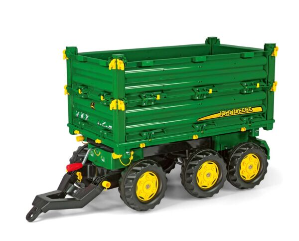 Rolly Toys rollyMulti Trailer -  Przyczepa Wywrotka Rolly Multi John Deere 3 osiowa - 001