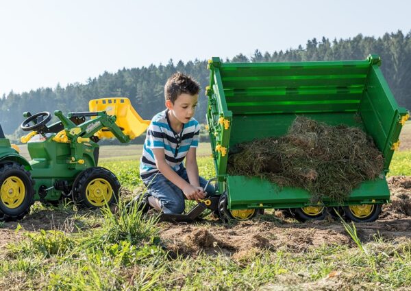 Rolly Toys rollyMulti Trailer -  Przyczepa Wywrotka Rolly Multi John Deere 3 osiowa - 006