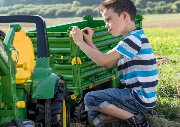 Rolly Toys rollyMulti Trailer -  Przyczepa Wywrotka Rolly Multi John Deere 3 osiowa - 008