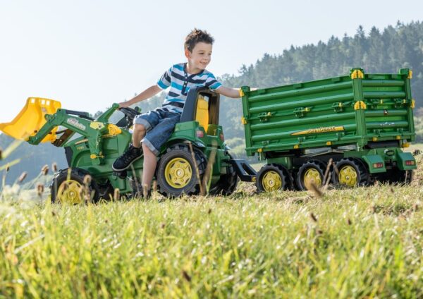 Rolly Toys rollyMulti Trailer -  Przyczepa Wywrotka Rolly Multi John Deere 3 osiowa - 009