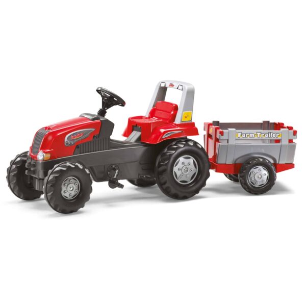 Rolly Toys RollyJunior RT - Traktor na pedały z przyczepą Junior 3-8 lat do 50kg - 001