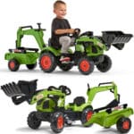 FALK Traktor z Przyczepą CLAAS Arion Backhoe ŁYŻKA + Ładowarka Od 2 Lat - 001