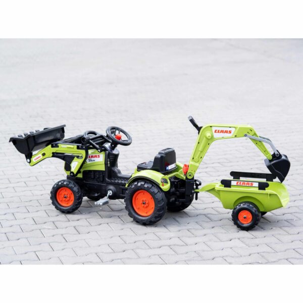 FALK Traktor z Przyczepą CLAAS Arion Backhoe ŁYŻKA + Ładowarka Od 2 Lat - 007