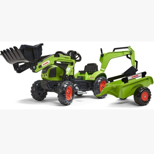 FALK Traktor z Przyczepą CLAAS Arion Backhoe ŁYŻKA + Ładowarka Od 2 Lat - 009