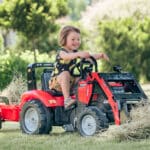 FALK Traktor Case na Pedały z Łyżką i Przyczepką Czerwony od 3 Lat - 002