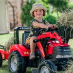 FALK Traktor Case na Pedały z Łyżką i Przyczepką Czerwony od 3 Lat - 004