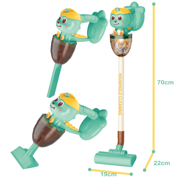 WOOPIE Interaktywny Odkurzacz Dino 3w1 Funkcja Ssania Światło Dźwięk - 005