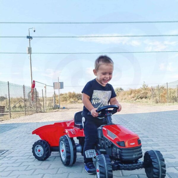 WOOPIE Traktor na Pedały Farmer GoTrac MAXI z Przyczepą Ciche Koła - 006