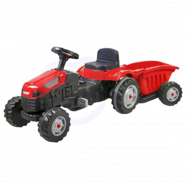 WOOPIE Traktor na Pedały Farmer GoTrac MAXI z Przyczepą Ciche Koła - 009