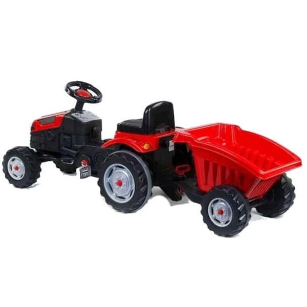 WOOPIE Traktor na Pedały Farmer GoTrac MAXI z Przyczepą Ciche Koła - 011